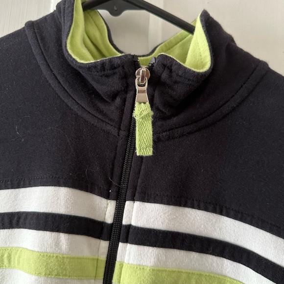 Athletic jacket - bright green black and white SJB active medium - Picture 3 of 7